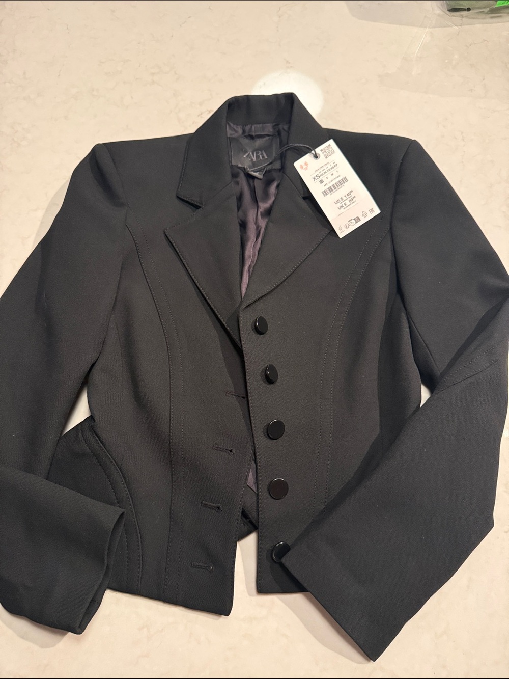 NEW WITH TAGS Black Tailored Women's Blazer Jacket - XS